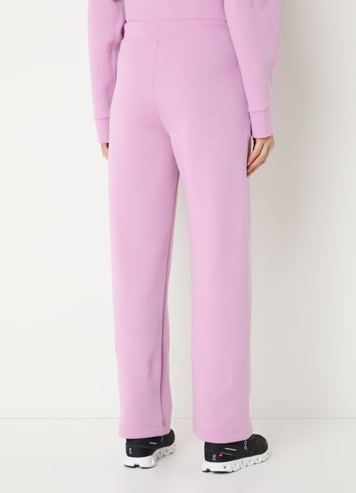 On Focus Tech high waist straight fit joggingbroek met steekzakken - achterkant roze