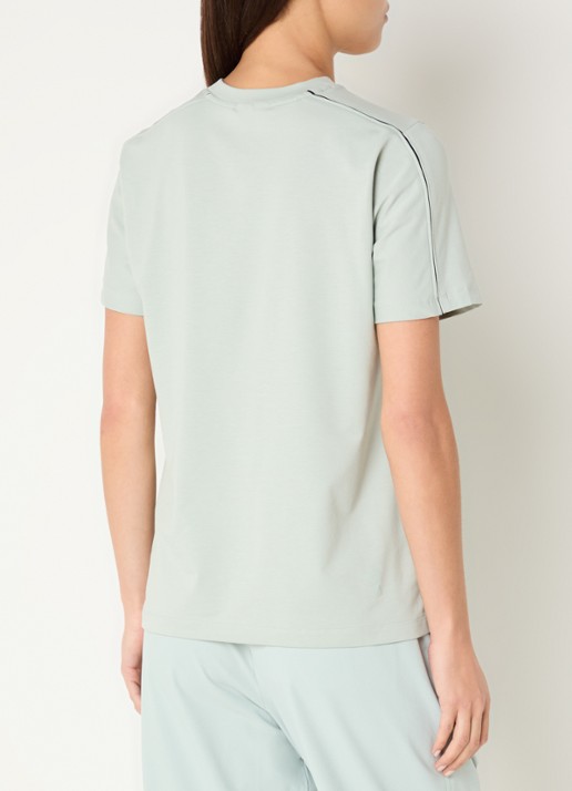 On Foxus T-shirt met ronde hals - achterkant 2 lindegroen