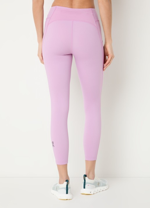 On Performance high waist skinny fit cropped trainingslegging met logo - achterkant 5 roze