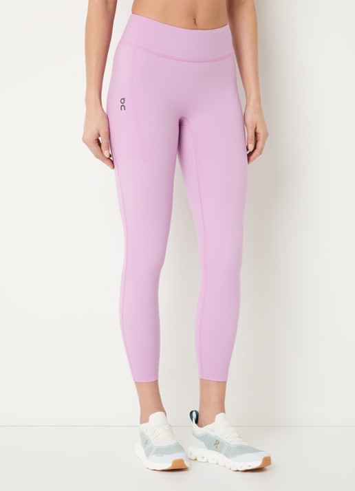On Performance high waist skinny fit cropped trainingslegging met logo