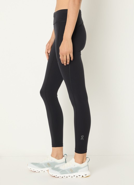 On Performance high waist skinny fit trainingslegging met logo - detail 2 zwart