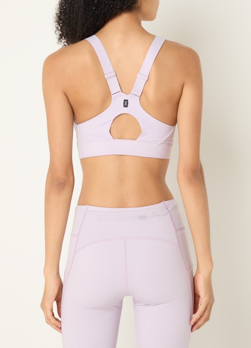 On Performance sport bh met medium support - achterkant 3 lila