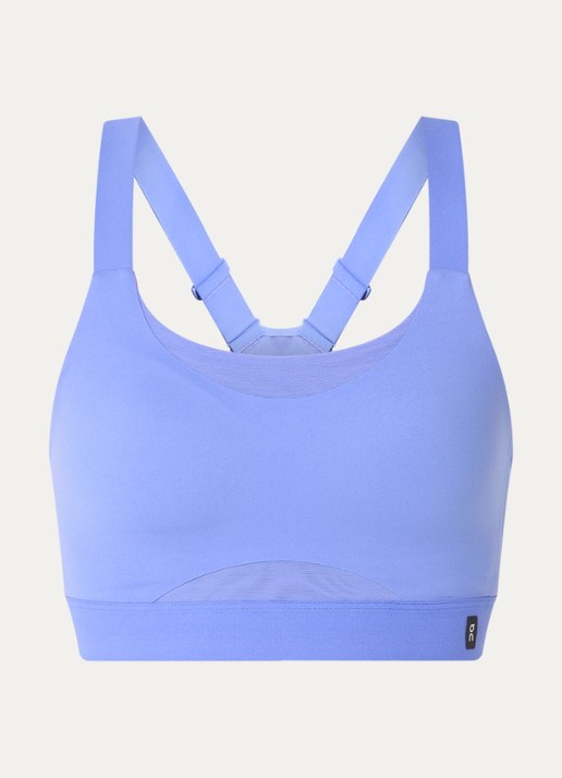 On Performance sport bh met medium support - voorkant 3 lichtblauw