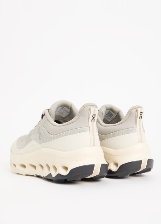 On Sneaker van mesh met logo - achterkant gebroken wit