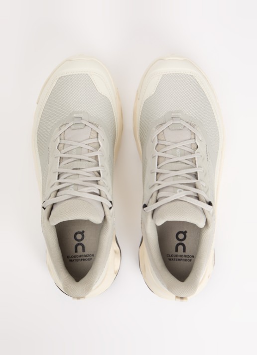 On Sneaker van mesh met logo - detail 4 gebroken wit