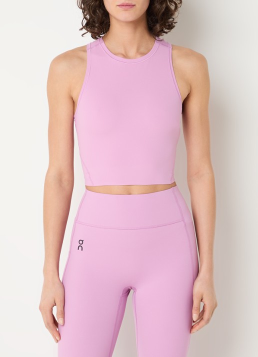 On Studio crop top met logo