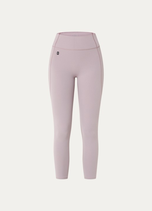 On Studio high waist skinny fit cropped trainingslegging - voorkant oudroze