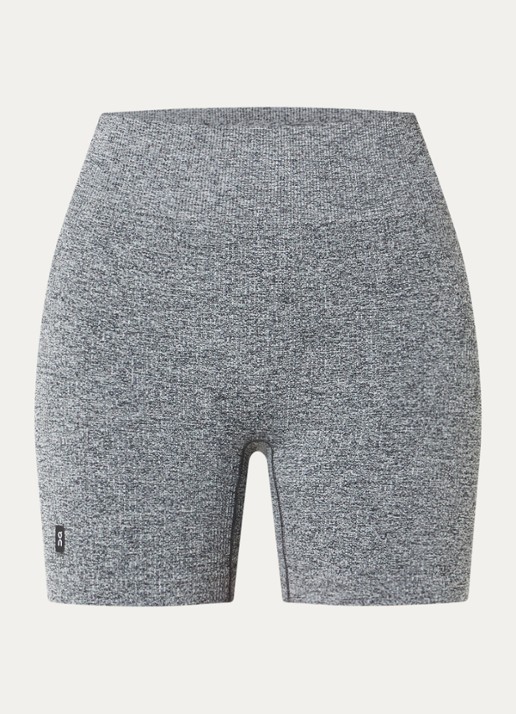 On Studio high waist skinny fit trainingslegging met logo - voorkant 2 grijs