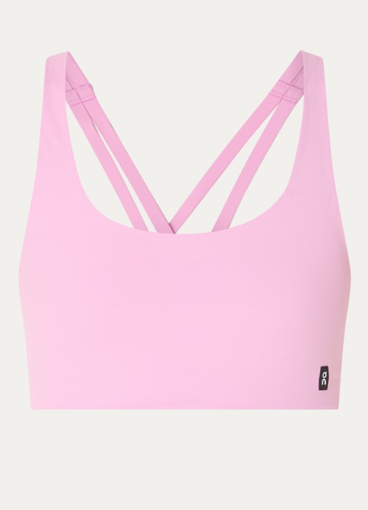 On Studio sport bh met light support - voorkant 2 roze