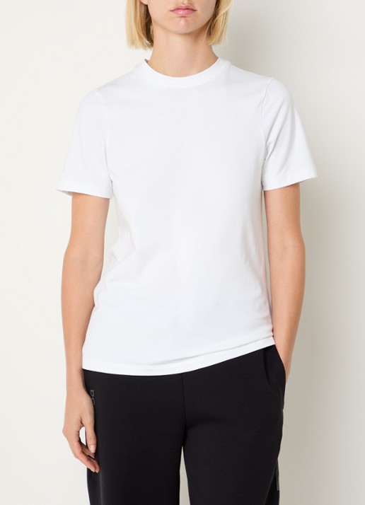 On Trainings T-shirt ronde hals - detail 4 wit