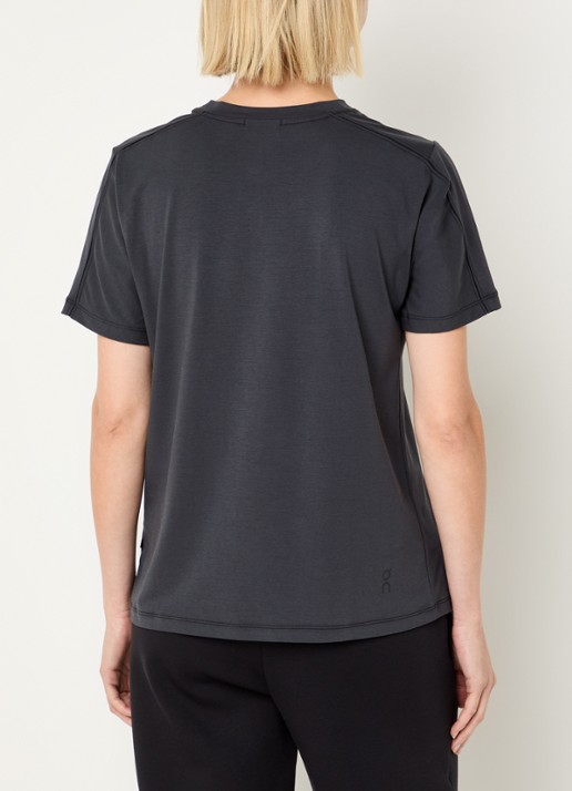 On Trainings T-shirt ronde hals - achterkant zwart