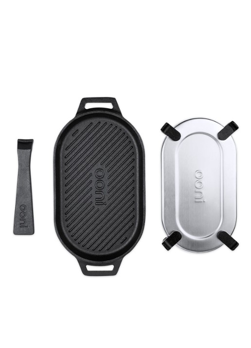 Ooni Grizzler grillpan  - detail 3 zwart