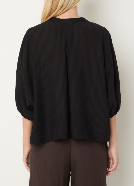 OPUS Blouse met ballonmouw - achterkant 2 zwart