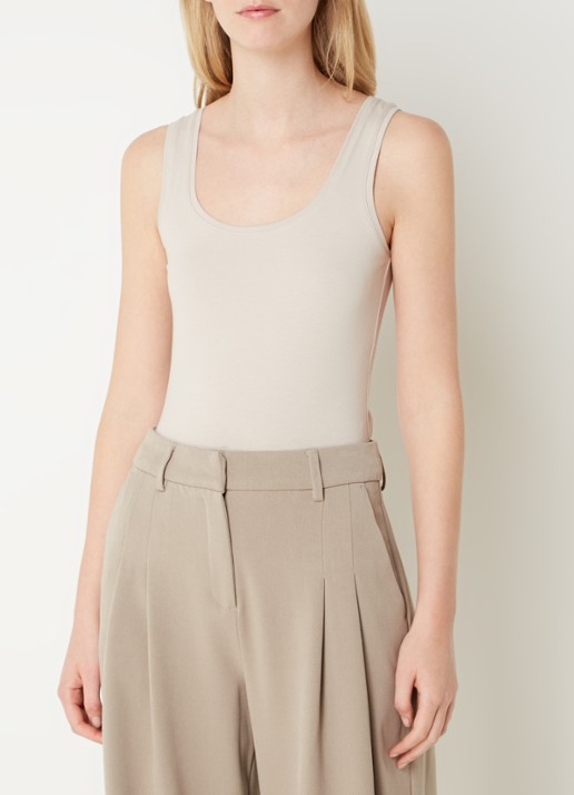OPUS Daily tanktop van katoen met ronde hals