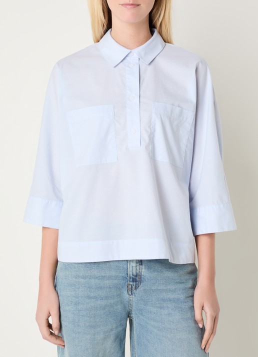 OPUS Fadessa blouse met kraag