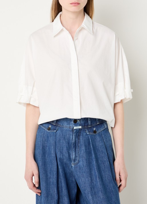 OPUS Finoa blouse met korte mouw