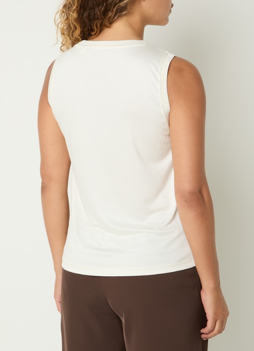 OPUS Inise tanktop met ronde hals - achterkant 4 gebroken wit