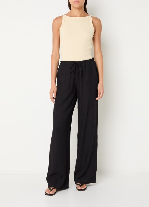 OPUS Izli tanktop met ribstructuur - voorkant 2 geel
