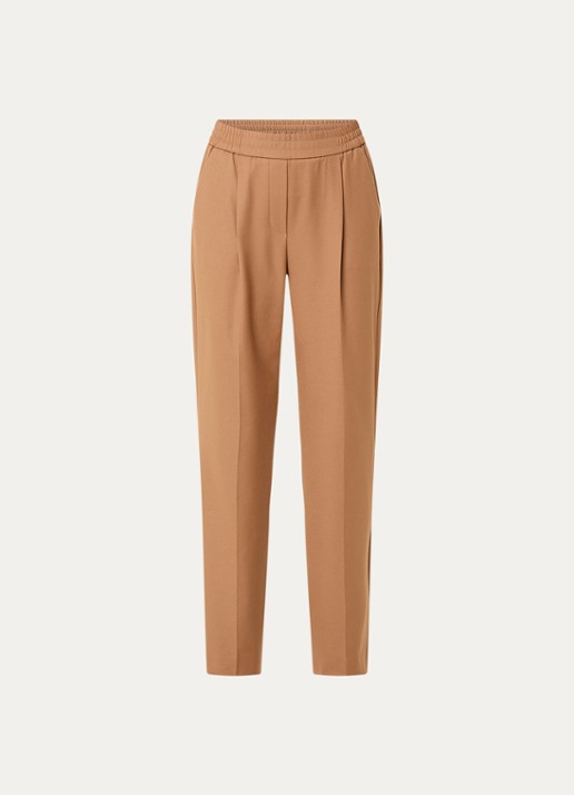 OPUS Macie vibe high waist pantalon - voorkant 2 camel