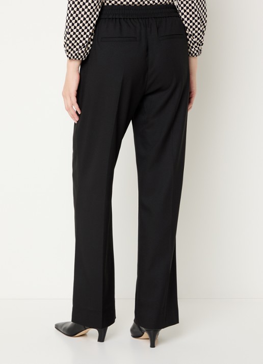 OPUS Macie vibe high waist pantalon - achterkant zwart