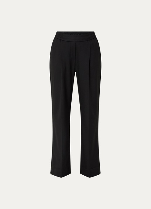 OPUS Macie vibe high waist pantalon - voorkant 2 zwart