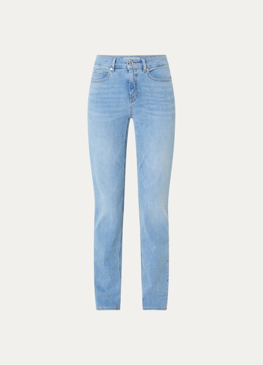 OPUS Melly Base mid waist slim fit jeans met lichte wassing