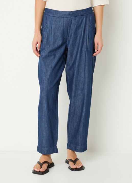 OPUS Myha mid waist chino met steekzakken