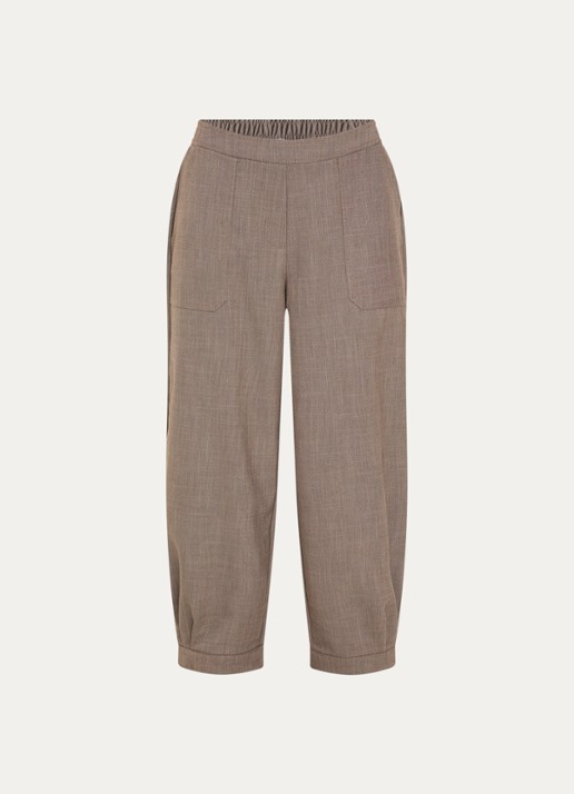 OPUS Myha mid waist tapered fit chino met opgestikte zakken