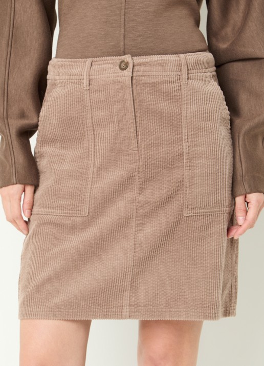 OPUS Reah mini rok van corduroy