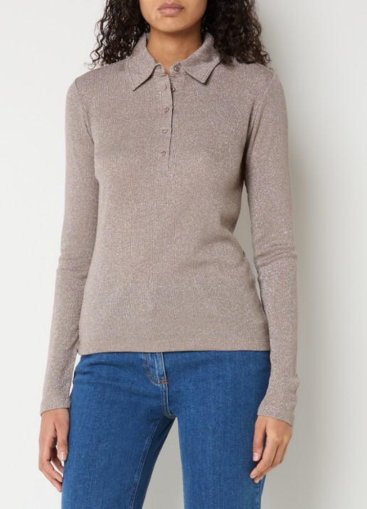 OPUS Sapippa fijngebreide top met lurex