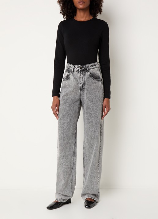 OPUS Smilla longsleeve met stretch - voorkant 3 zwart
