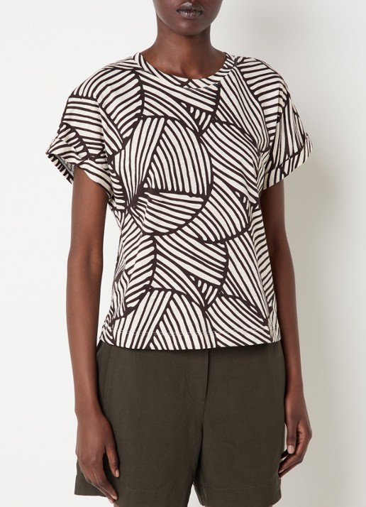 OPUS Soprinti T-shirt van jersey met print