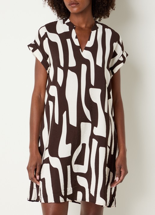 OPUS Wulana Dune mini tuniekjurk met print