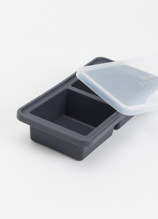 Original Food Cube Mealprep bak 2 x 0,5 l  - detail donkergrijs