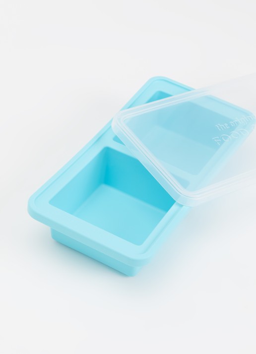 Original Food Cube Mealprep bak 2 x 0,5 l  - detail donkerblauw