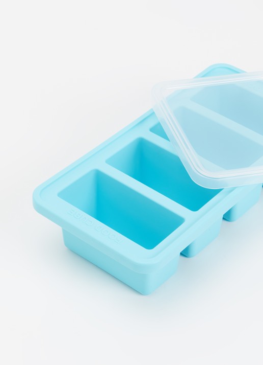 Original Food Cube Mealprep bak 4 x 0,25 l  - detail donkerblauw