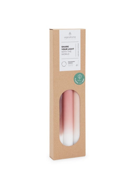 originalhome Gradient kaars 30 cm set van 3