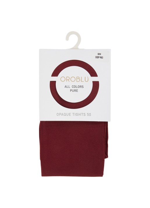 Oroblu All Colors Panty in 50 denier - voorkant donkerrood