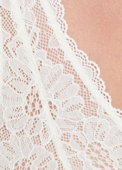 Oroblu Bralette van kant - detail 2 gebroken wit
