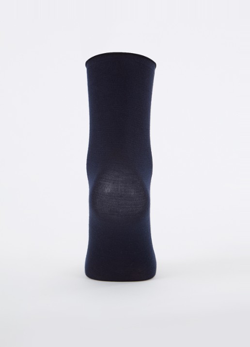 Oroblu Cheryl sokken in kasjmierblend - voorkant 2 donkerblauw