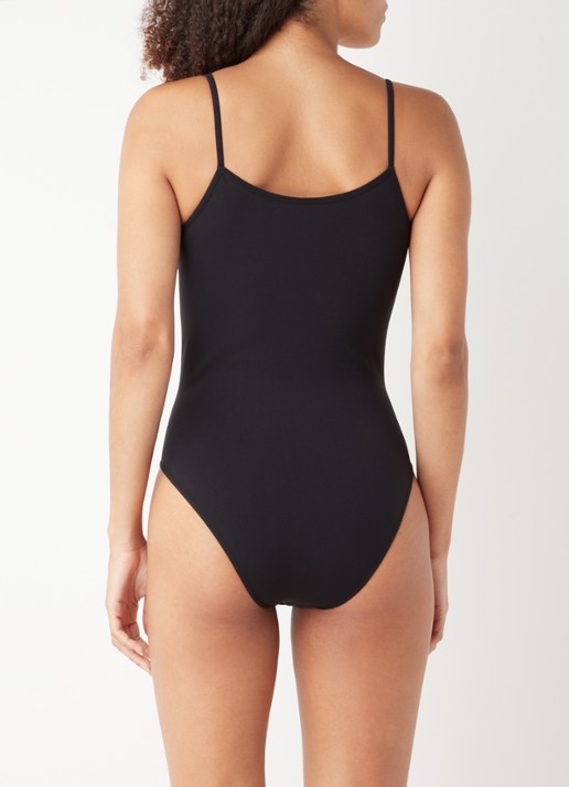 Oroblu Dolcevita body met spaghettibandjes - achterkant zwart
