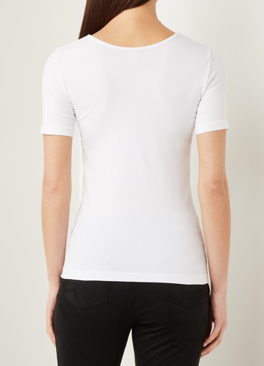 Oroblu Dolcevita Microfibre T-shirt - achterkant 3 wit