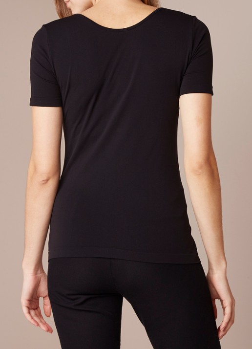 Oroblu Dolcevita Microfibre T-shirt - achterkant 4 zwart