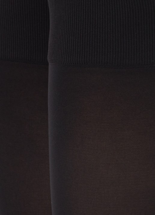 Oroblu Gambaletto Different kniekousen in 80 denier - detail zwart