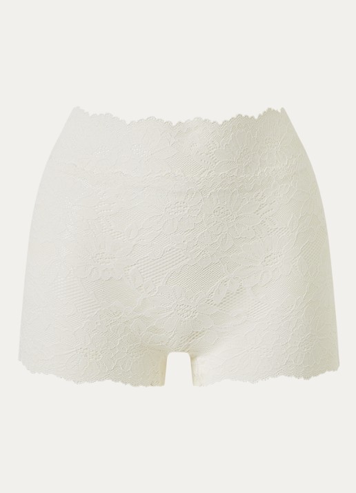 Oroblu High waisted slip van kant - voorkant 4 gebroken wit