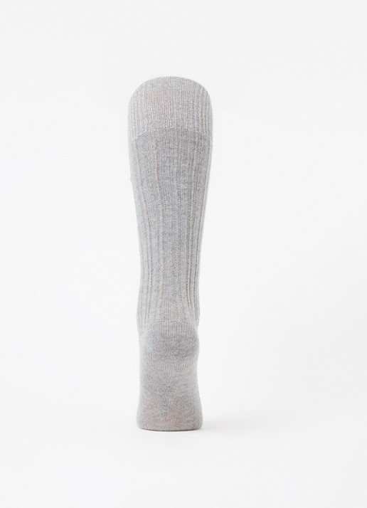 Oroblu Jasmine kniekousen in alpaca wolblend met glitter - voorkant 3 grijsmele