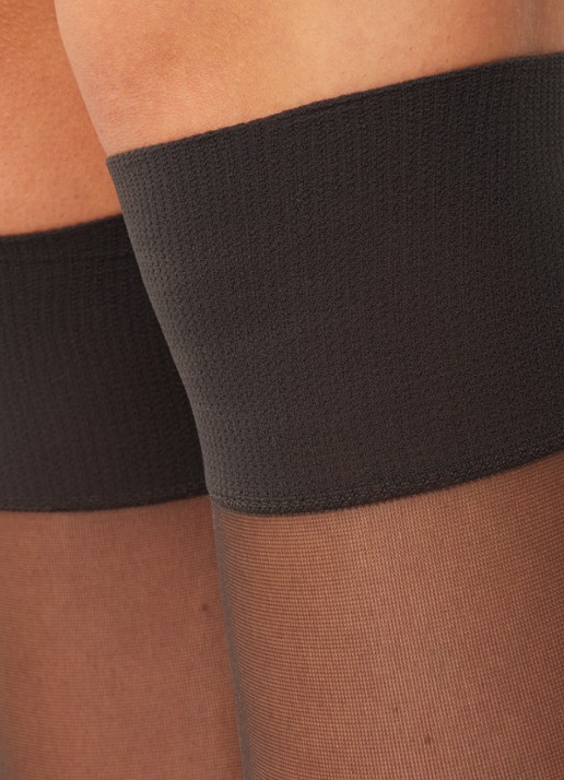 Oroblu Jeune kniekousen in 20 denier  - detail 3 donkergrijs
