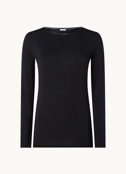 Oroblu Longsleeve met ronde hals  - voorkant 2 zwart