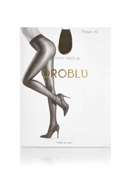 Oroblu Magie panty in 40 denier - voorkant 2 legergroen