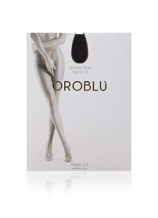 Oroblu Pearl panty in 15 denier - voorkant 2 zwart